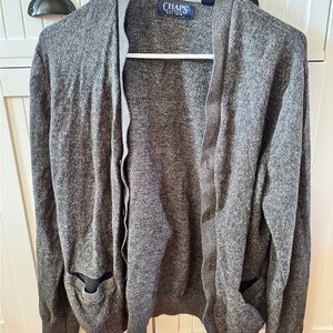 Chaps Charcoal Cardigan